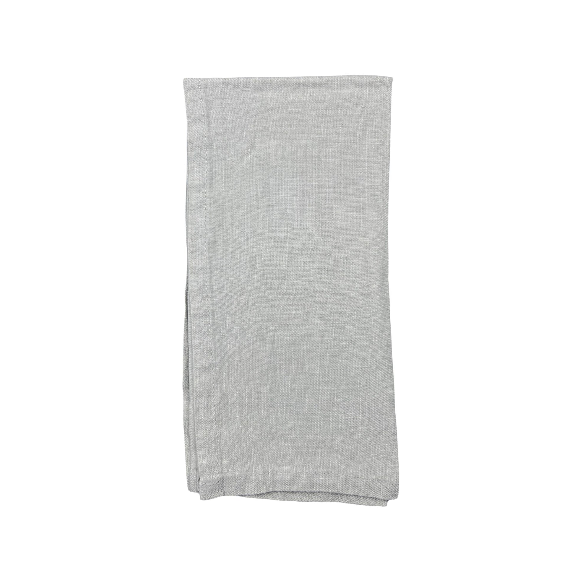 Stone Washed Stone Linen Napkin, Set of 4 Canvas Home Ellen DeGeneres, Grey, India, Lafayette, Napkins