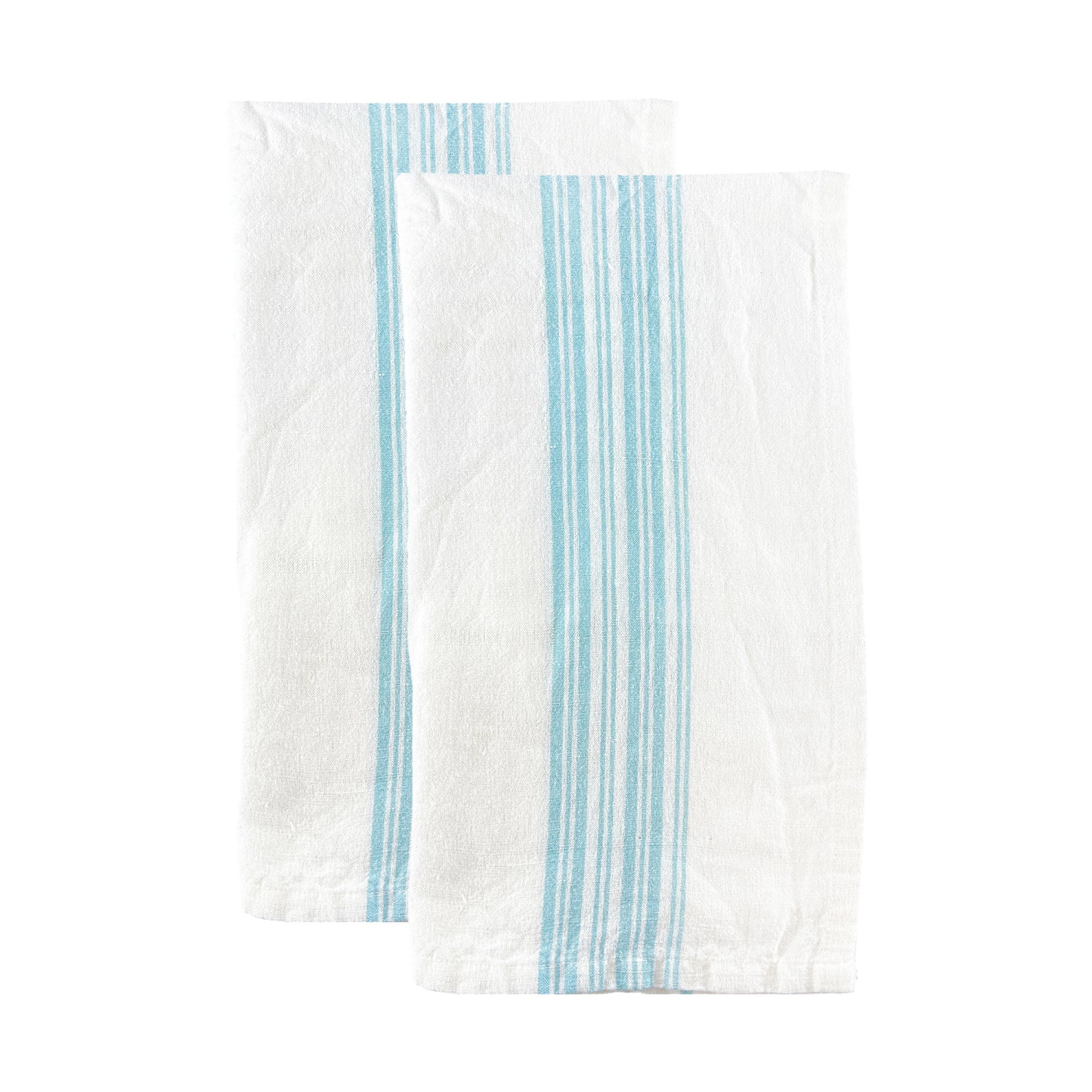Dinard Light Blue Tea Towel, Set of 2