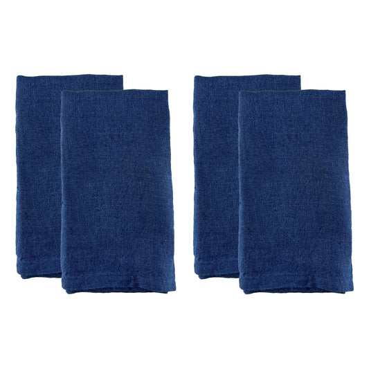 Canvas Home Classic Indigo Linen Napkin, Set of 4