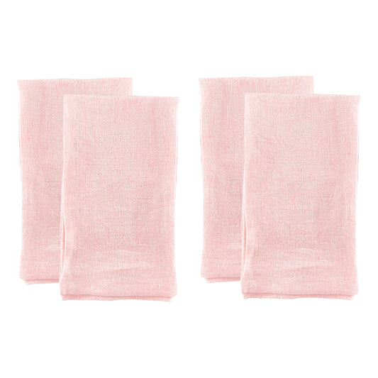Canvas Home Classic Pink Linen Napkin, Set of 4