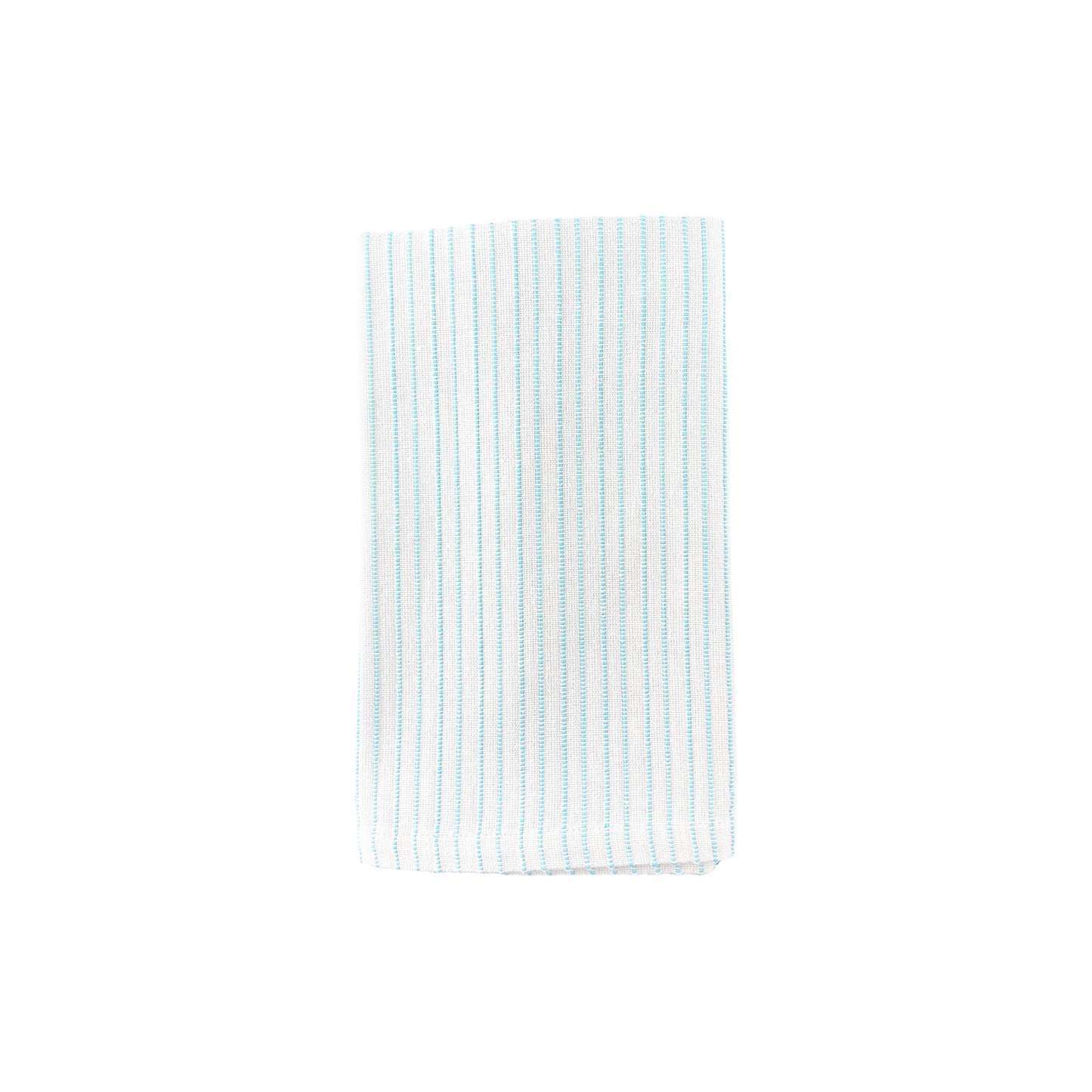 Stitched Cotton White/Blue Napkin, Set of 4