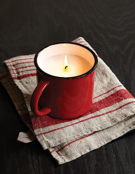 Tinware Espresso Mug in Red - Set of 4