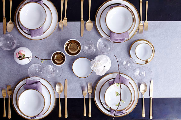 Dauville 20-piece place setting - Gold
