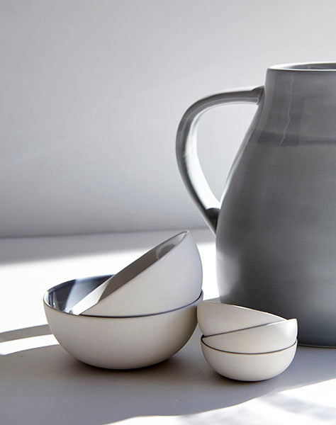 Shell Bisque White Porcelain Mug, Set of 4 Canvas Home Casual Dinnerware, Coffee Mug, Handmade Mug, Mug, Mugs + Cups, Set of 4, Shell Bisque, Shell Bisque Collection, Shell Bisque Mug, Shell Bisque White, White