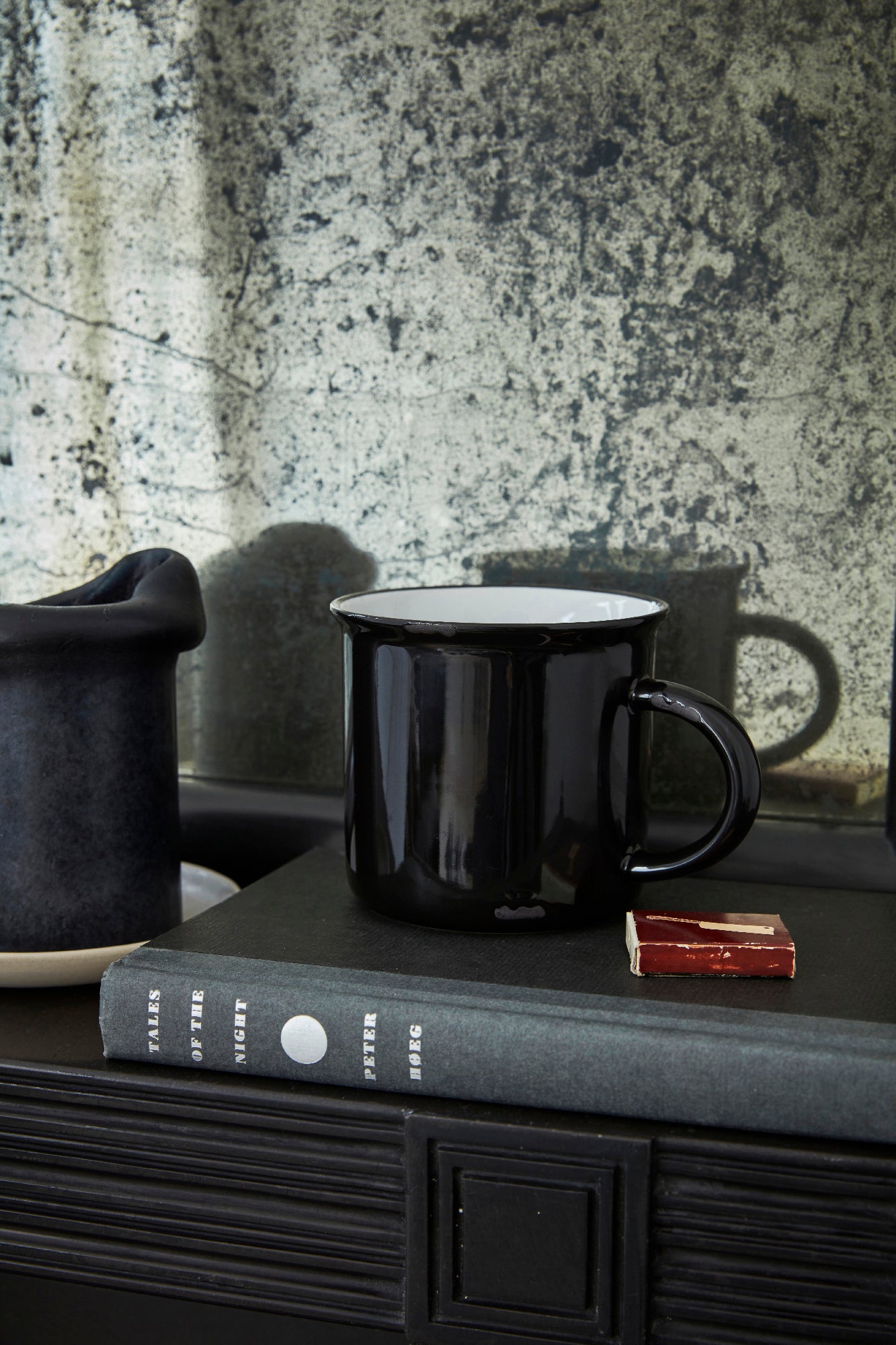 Tinware Mug in Black - Set of 4 Canvas Home "contemporary dinnerware", Blue, canvas home, Coffee + Tea, Gifts-25-&-Below, Mugs + Cups, red-white-blue, related-tinware-mug, Tinware Collection