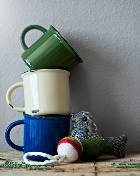 Tinware Mug Gift Set - Winter Canvas Home "contemporary dinnerware", $30-$50, canvas home, Coffee + Tea, Mugs + Cups, related-tinware-mug, Tinware Collection