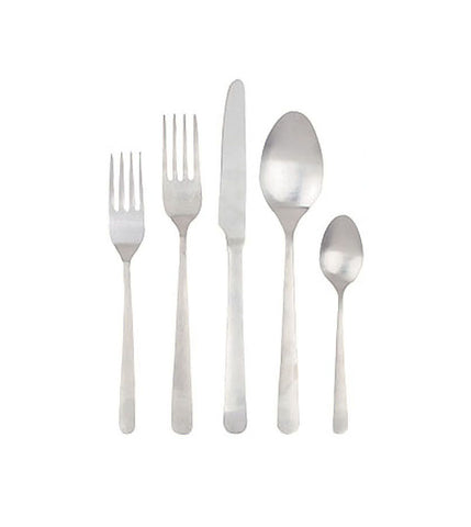 Oslo Matte Stainless Steel 5 Piece Cutlery Set - Service for 1