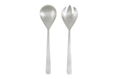 Oslo Salad Servers in Stainless Steel - Canvas Home