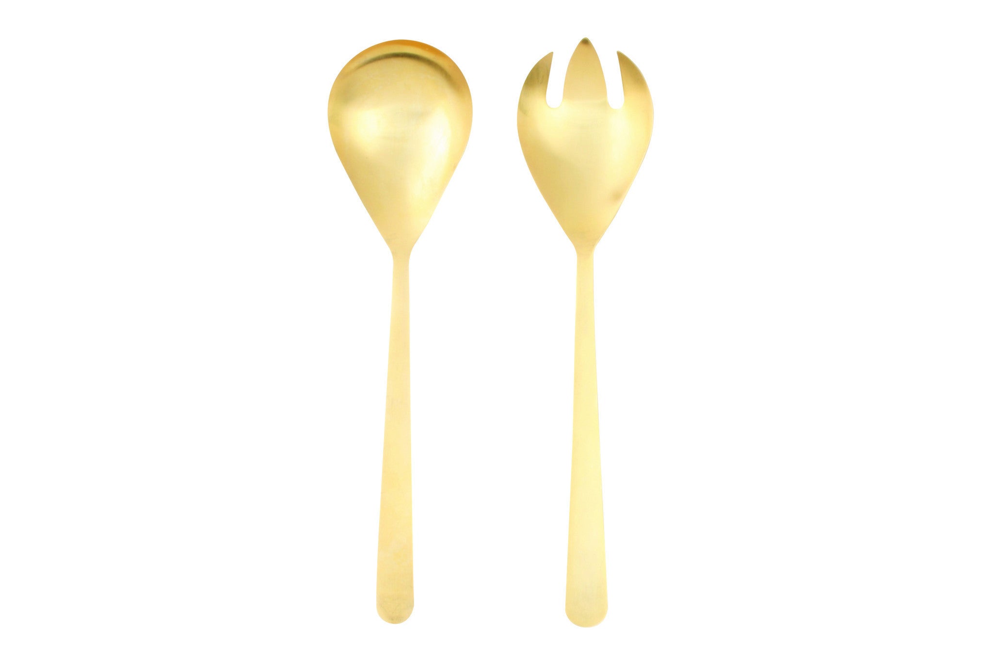 Oslo Salad Servers in Gold - Canvas Home