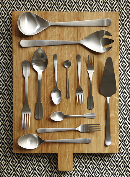Oslo Salad Servers in Stainless Steel - Canvas Home