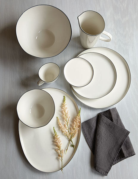 Abbesses 4-piece place setting - Grey