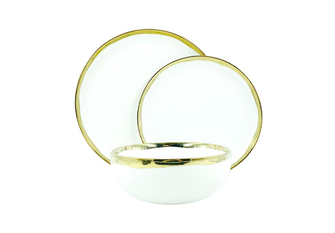 Dauville 3-piece place setting - Gold