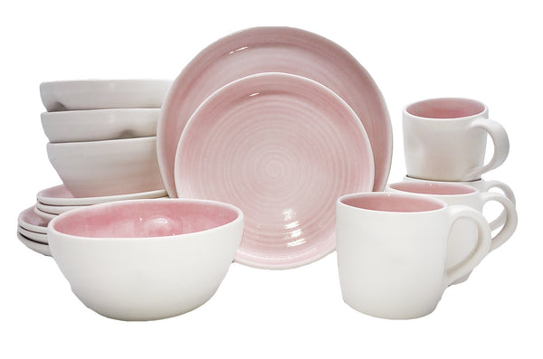 Pinch 16-piece place setting - Pink