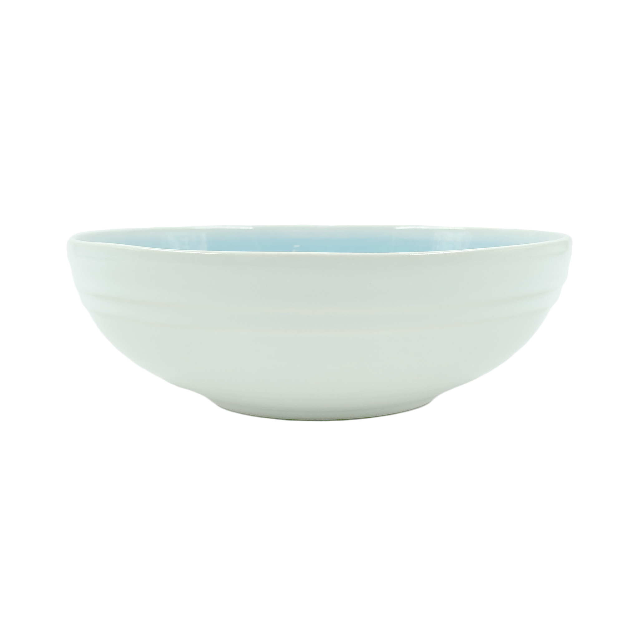 Lines Salad Bowl - White/Blue