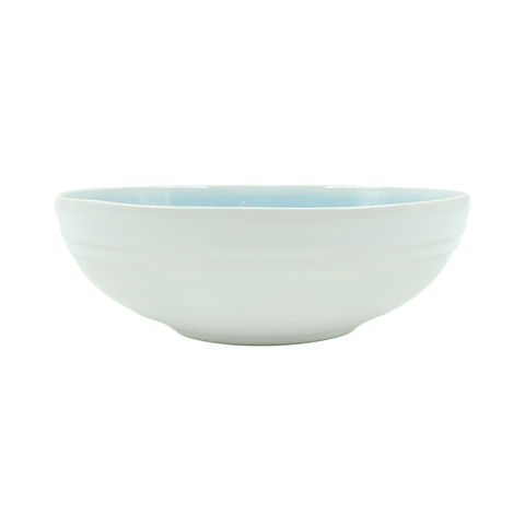 Lines Salad Bowl - White/Blue