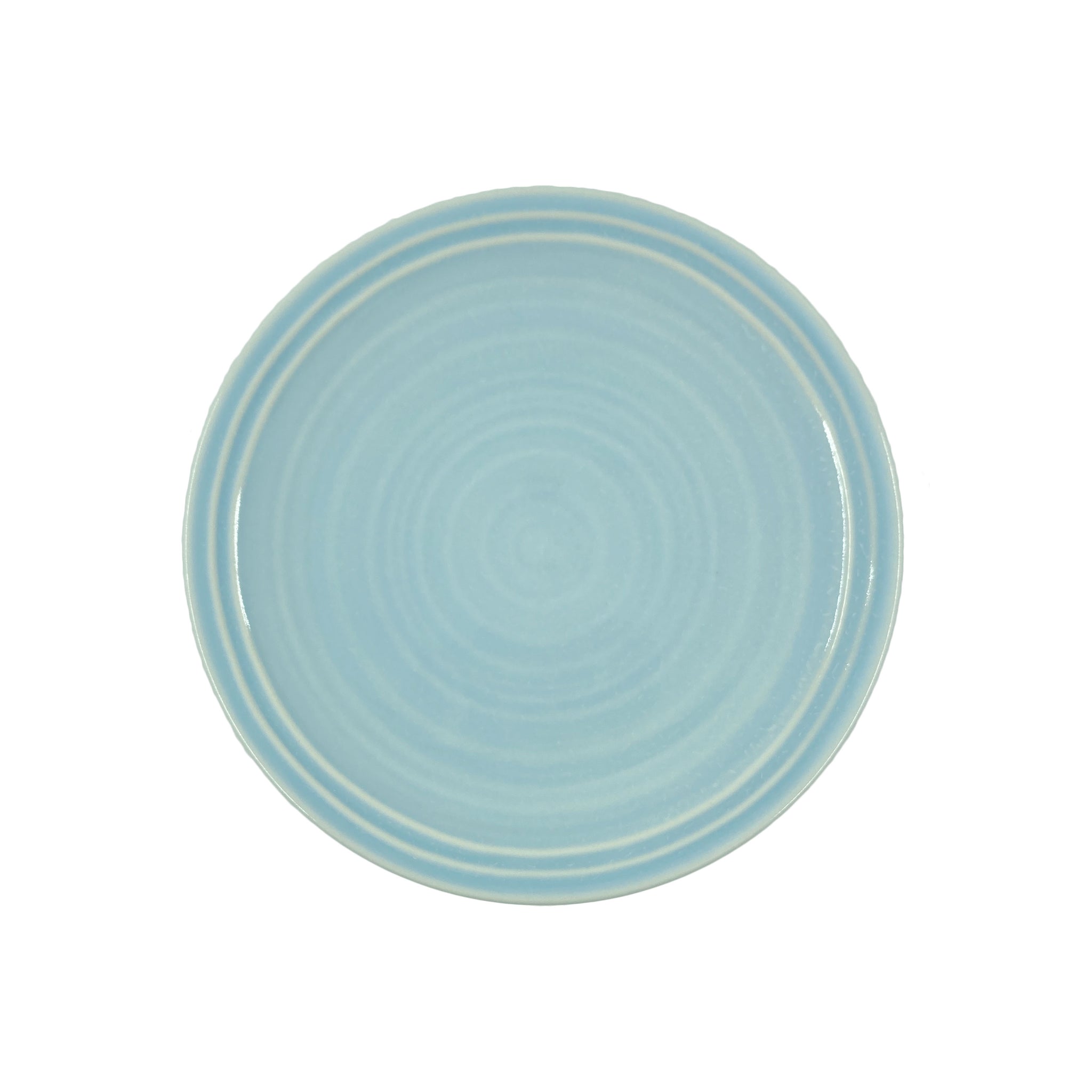 Lines Salad Plate - White/Blue - Set of 4