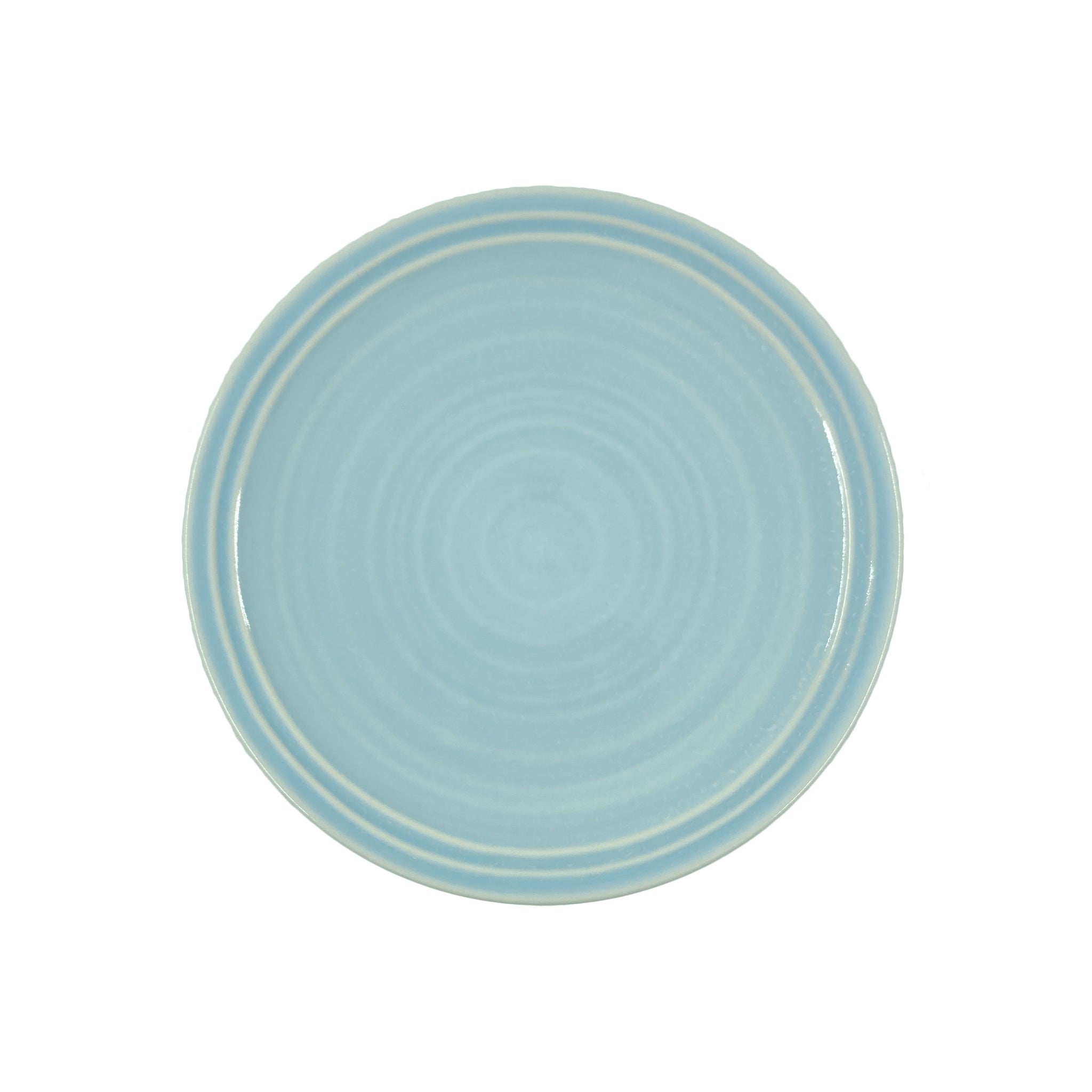 Lines Salad Plate - White/Blue - Set of 4