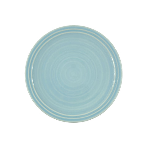 Lines Salad Plate - White/Blue - Set of 4