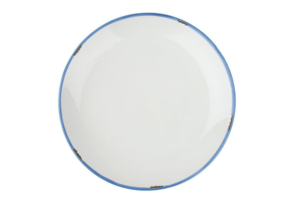 Tinware 4-piece place setting in White/Blue