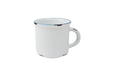 Tinware Espresso Mug in White - Canvas Home