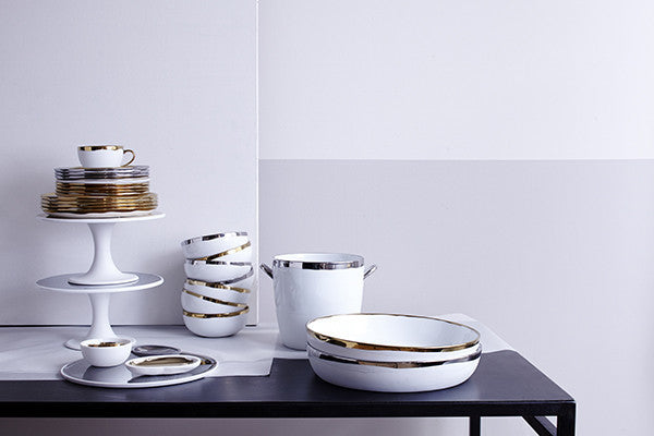 Dauville Platinum Metallic Porcelain Cereal Bowl, Set of 4 Canvas Home Bowls, Cereal Bowl, Cereal Bowl Set, Dauville, Dauville Cereal Bowl, Dauville Collection, Dauville Platinum Cereal Bowl, Dauville Platinum Metallic Porcelain Cereal Bowl, Dauville Porcelain Cereal Bowl, Platinum, Platinum Metallic Porcelain Cereal Bowl, Porcelain Cereal Bowl, White, White & Silver
