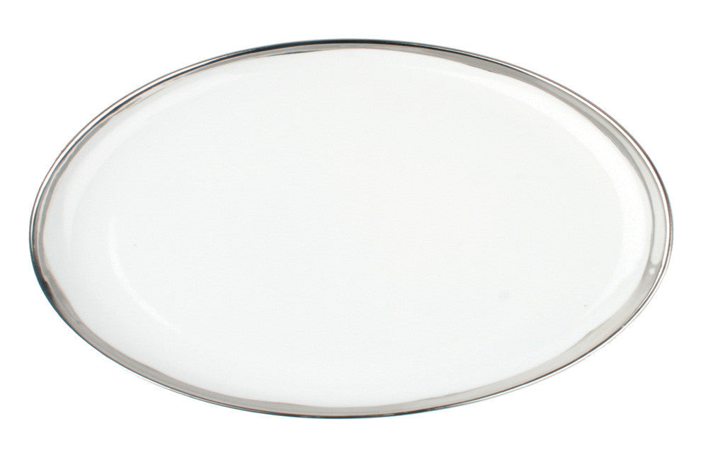 Dauville Platinum Metallic Porcelain Platter Canvas Home Dauville, Dauville Collection, Dauville Platinum, Dauville Platinum Metallic, Dauville Platinum Metallic Porcelain Platter, Dauville Platinum Porcelain Platter, Dauville Porcelain Platter, Dauville Serving Platter, Platinum, Platinum Metallic, Platinum Metallic Accent, Platinum Rim, Porcelain Platter, Serving Platter, Serving Trays + Platters, Silver, Silver Rim, White, White & Platinum, White & Platinum Platter, White & Silver, White & Si