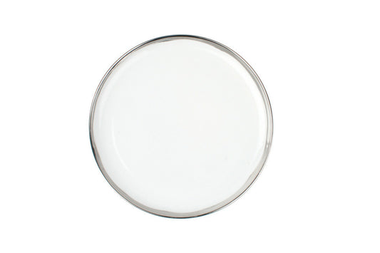 Dauville Platinum Metallic Porcelain Salad Plate, Set of 4 Canvas Home Dauville, Dauville Collection, Dauville Platinum Metallic, Dauville Platinum Metallic Porcelain Salad Plate, Dauville Platinum Porcelain Salad Plate, Dauville Salad Plate, Plates, Platinum, Platinum Metallic, Platinum Metallic Accent, Platinum Rim, Porcelain Salad Plate, Salad, Salad Plate, Silver, Silver Rim, White, White & Platinum, White & Platinum Salad Plate, White & Silver, White & Silver Salad Plate
