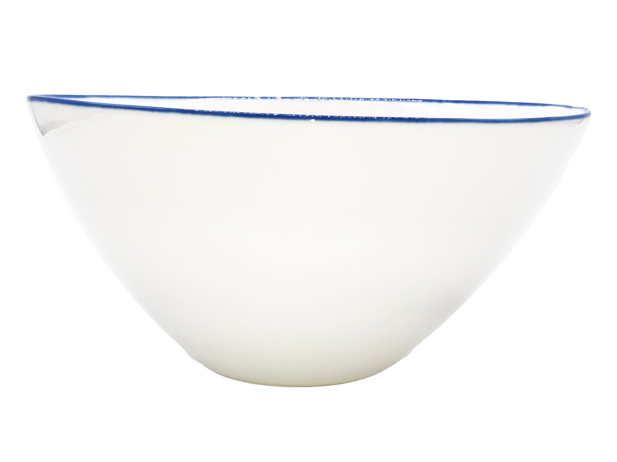 Abbesses Large Bowl Blue Rim - Set of 2