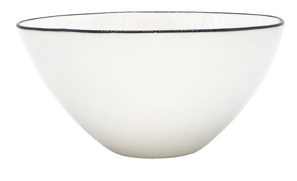 Abbesses Medium Bowl Black Rim - Set of 4