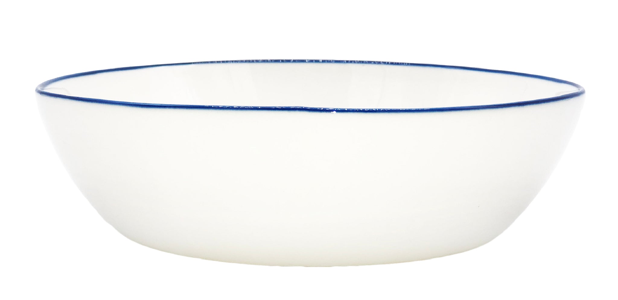 Abbesses Pasta Bowl Blue Rim - Set of 4