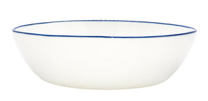 Abbesses Pasta Bowl Blue Rim - Set of 4