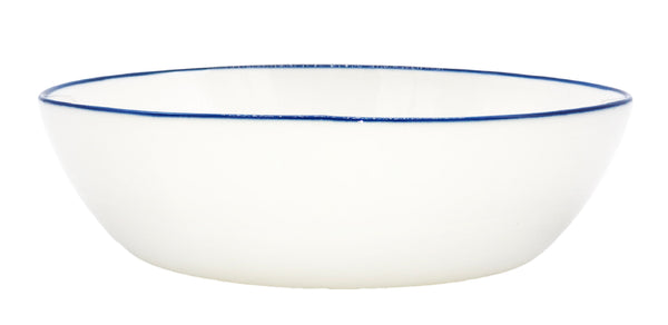 Abbesses Pasta Bowl Blue Rim - Set of 4