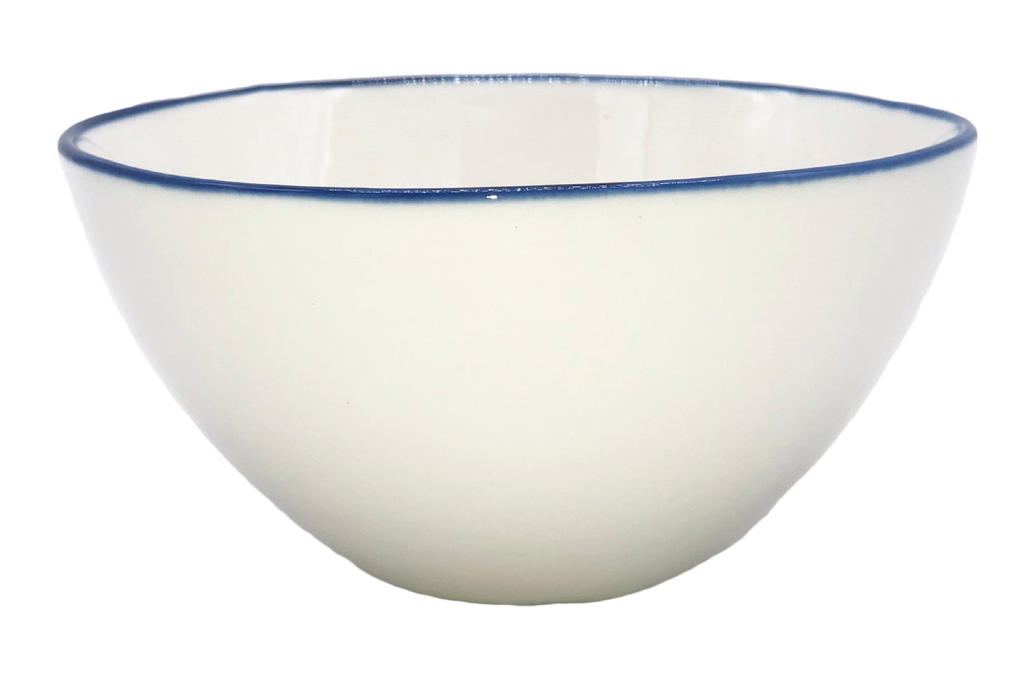 Abbesses Small Bowl Blue Rim - Set of 4