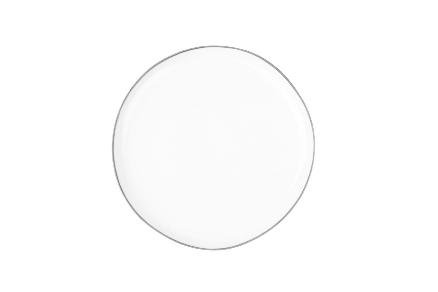 Abbesses Grey Rim Porcelain 4 Piece Dinnerware Set, Service For 1 Canvas Home 4 Piece Dinnerware Set, Abbesses, Abbesses Collection, Abbesses Grey Rim, Casual Dinnerware, Colored Rim, Colored Rim Dinnerware, Dinnerware Set, Grey, Grey Rim, Porcelain Dinnerware, White, White & Grey