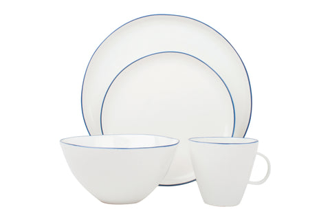 Abbesses 4-piece place setting - Blue