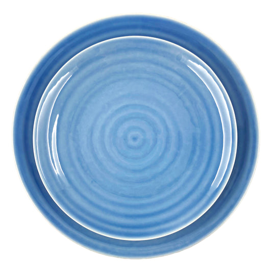 Daniel Smith Salad Plate - Set of 4 - Blue Canvas Home Blue, canvas home, contemporary dinnerware, Daniel Smith, Daniel Smith Collection, dinner party, dinnerware, dinnerware sets, dish sets, family, Large, modern dinnerware, Place Setting, Plates, simple dinnerware, tabletop, tableware