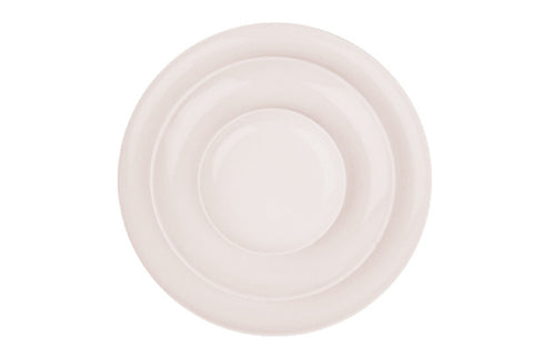 Shell Bisque Plates Soft Pink