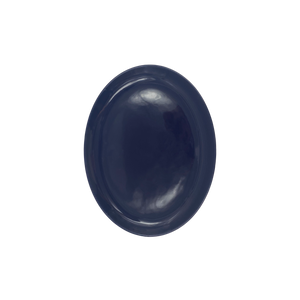 Shell Bisque Large Oval Plate- Indigo- Set of 4