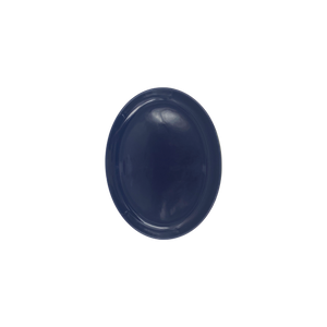 Shell Bisque Medium Oval Plate- Indigo- Set of 4