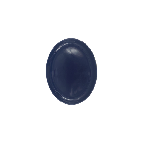 Shell Bisque Medium Oval Plate- Indigo- Set of 4