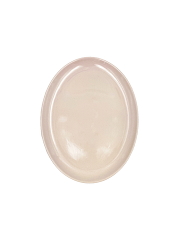 Shell Bisque Medium Oval Plate- Soft Pink- Set of 4