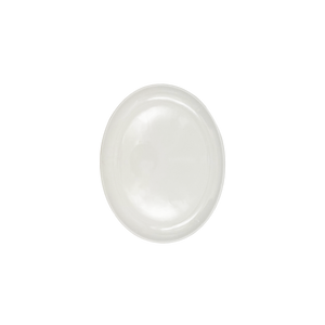 Shell Bisque Medium Oval Plate- White- Set of 4