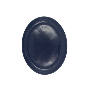Shell Bisque Extra Large Oval Plate- Indigo- Set of 2