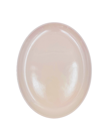 Shell Bisque Extra Large Oval Plate- Soft Pink- Set of 2