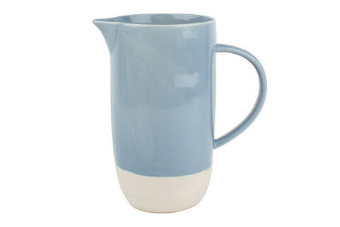 Shell Bisque Pitcher Blue - Canvas Home