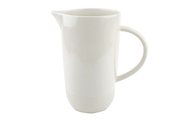 Shell Bisque White Porcelain Pitcher Canvas Home Beverage Pitcher, Casual Dinnerware, Drink Dispenser, Handmade Pitcher, Pink, Pitcher, Pitchers + Carafes, Shell Bisque, Shell Bisque Collection, Shell Bisque Pink, Shell Bisque Pitcher, Vase, Water Pitcher