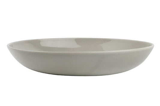 Shell Bisque Grey Porcelain Pasta Bowl, Set of 4 Canvas Home Bowls, Casual Dinnerware, Grey, Pasta, Set of 4, Shell Bisque, Shell Bisque Collection, Shell Bisque Grey, Shell Bisque Pasta Bowl, Shell Bisque Pasta Bowl Set