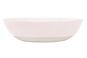 Shell Bisque Serving Bowl Soft Pink