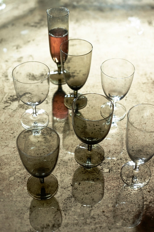 Amwell Water Stemware Set Canvas Home Amwell, Barware, Clear, Glass, Glassware, Set of 4, Stemmed Glass, Stemware, Water Glass, Water Glassware, Water Stemware