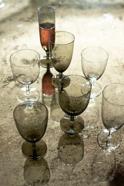 Amwell Champagne Glass in Clear- Set of 4